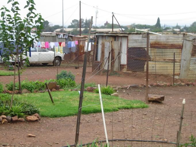 the slums in Ikaugeng Potchefstroom