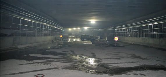 El interior del túnel