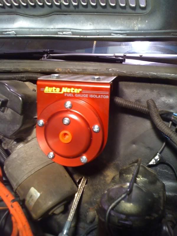 where to mount mechanical fuel pressure isolator.. Team Chevelle
