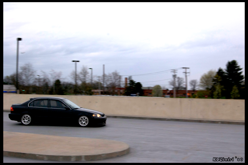 1998 civic sedan slammed em1 front rear visor super clean HondaTech