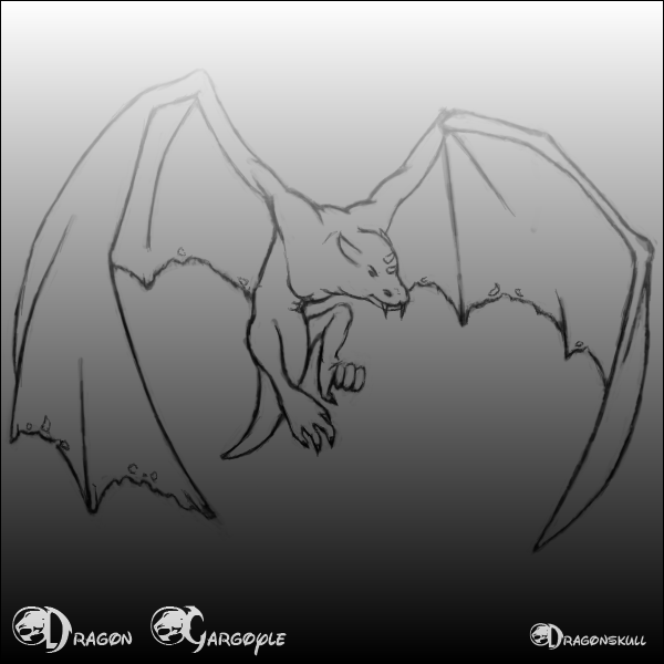 Dragon-GargoyleLineArt.png