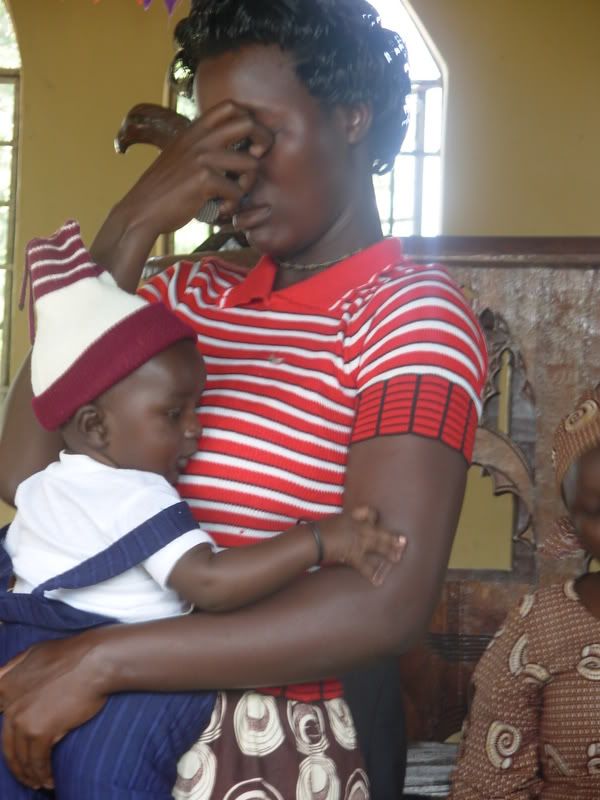 mom overcome with emotion at how much she has benefitted from Compassion International