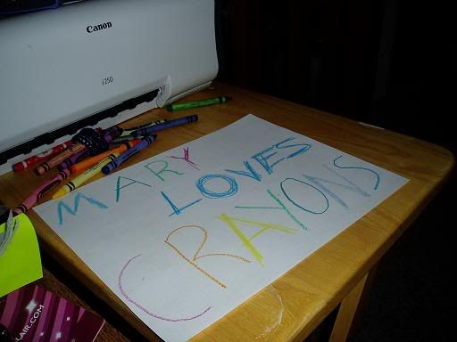 Milk, cookies, and crayons!