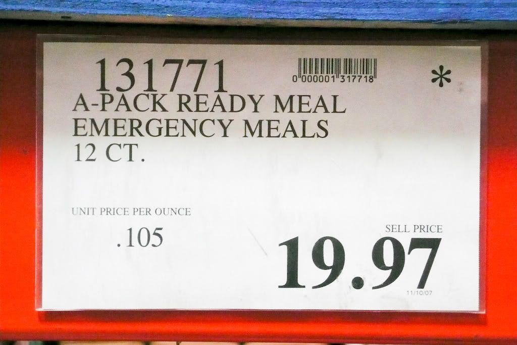 Costco APack ready meal review (civilian MRE, bob)