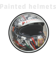Custom painted helmets