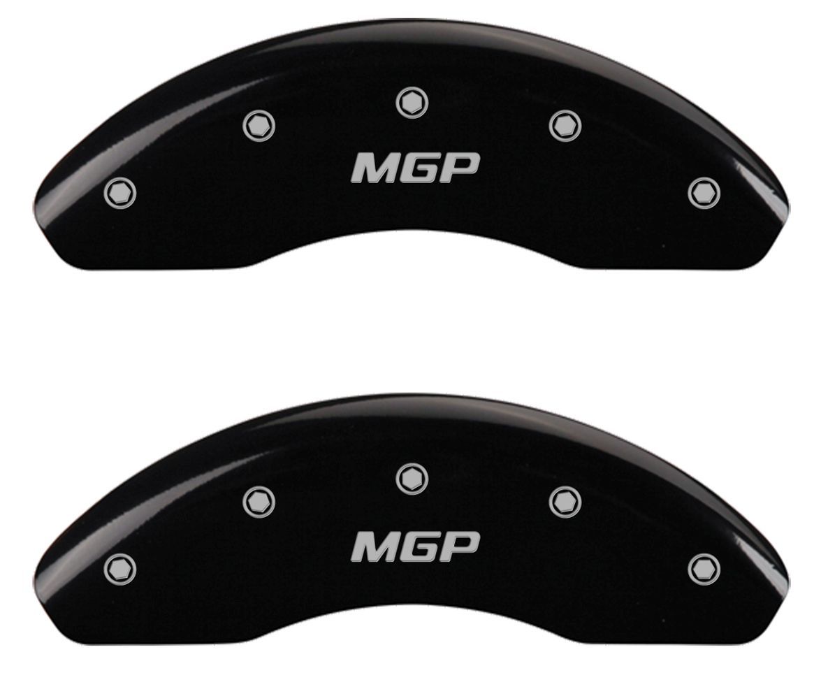 Brake MGP Caliper Dust Covers Front Rear Black Paint for Nissan Rogue