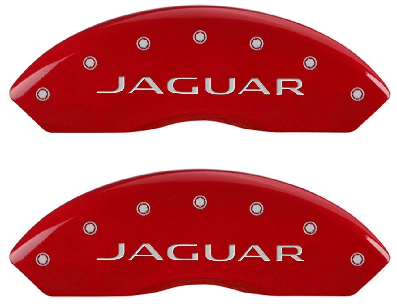 Brake MGP Caliper Cover Rear Leaper Red Paint Wheels for Jaguar XF 2006