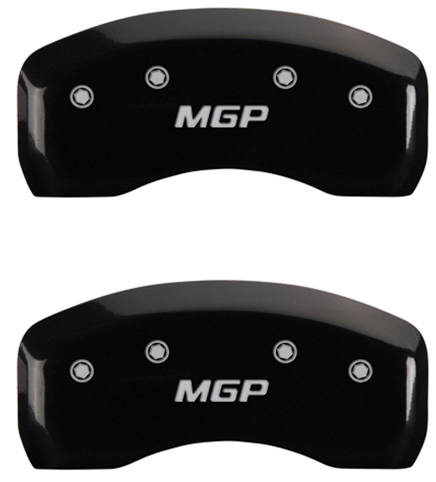 Brake MGP Caliper Dust Covers Front Rear Black Paint for Nissan Rogue