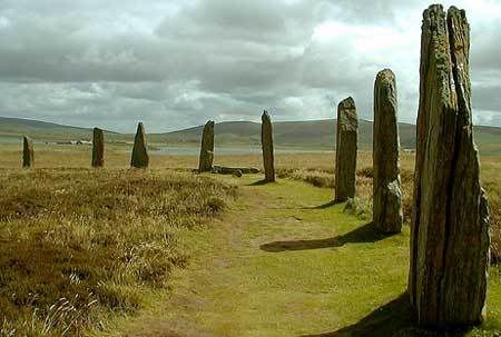 A stone circle at Orkney.