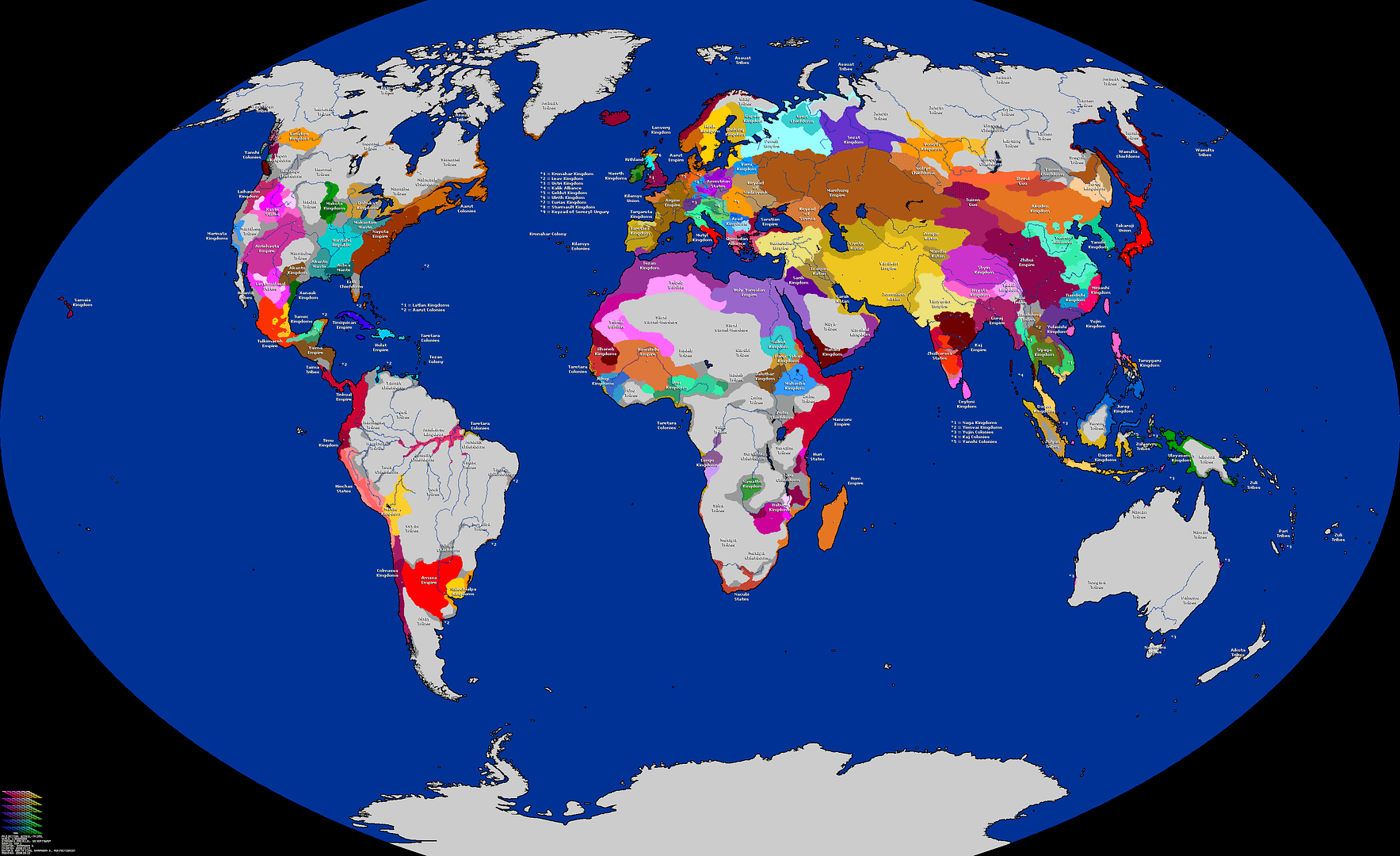 World Map 1750