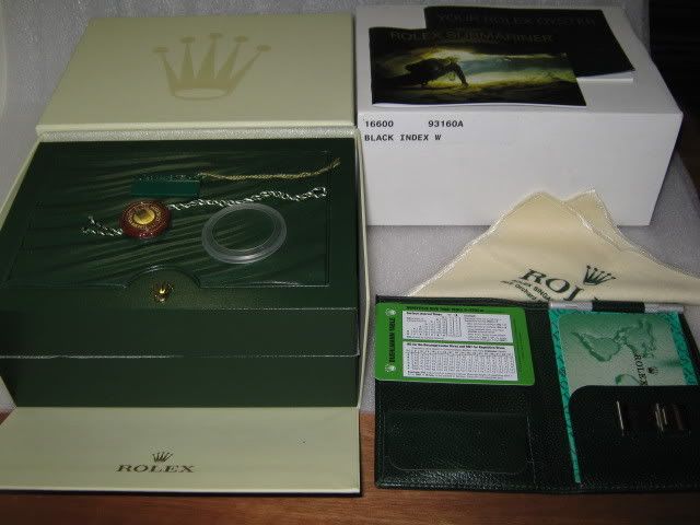 Brand new and unused, this is the latest version issued by Rolex using the 