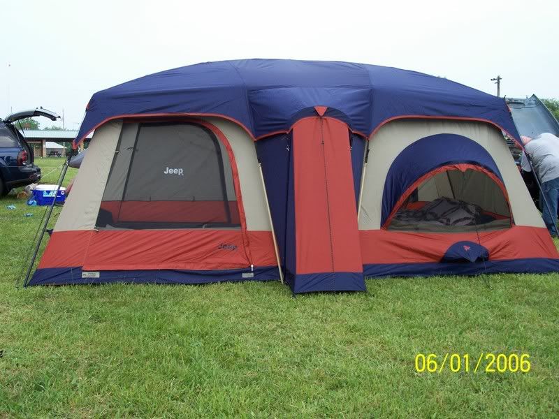 Jeep 3-room family cabin dome tent #2