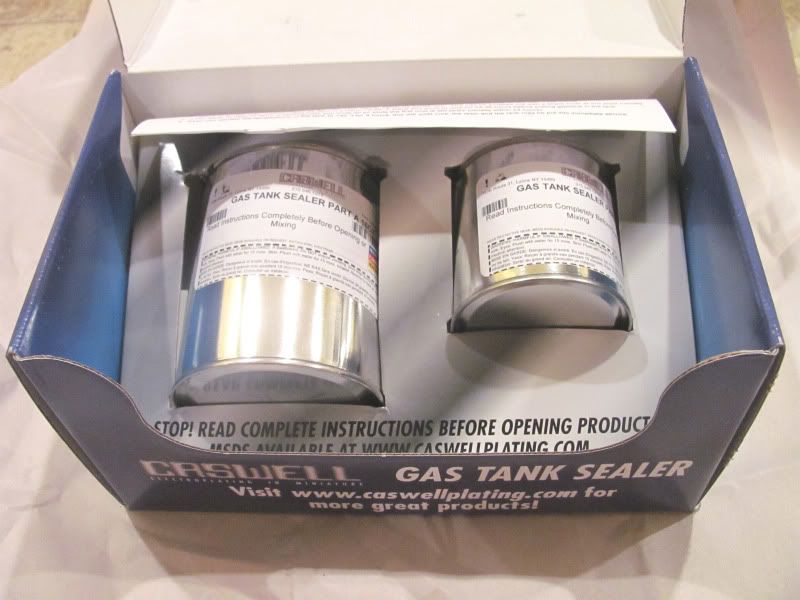 CASWELL PHENOL EPOXY FUEL AND OIL TANK SEALER DRAGON'S BLOOD RED TBS