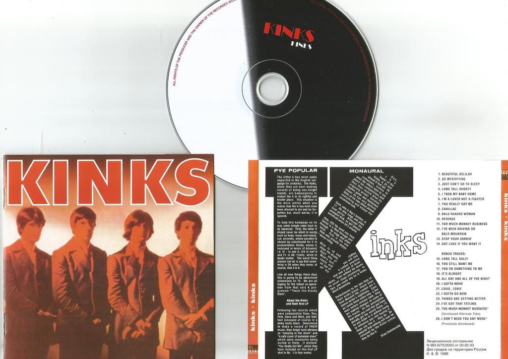 KINKS - Kinks + 12bonus Track (8page Booklet(remastered))