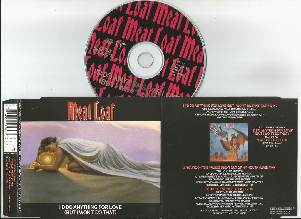 Album I d do anything for love de Meat Loaf sur CDandLP