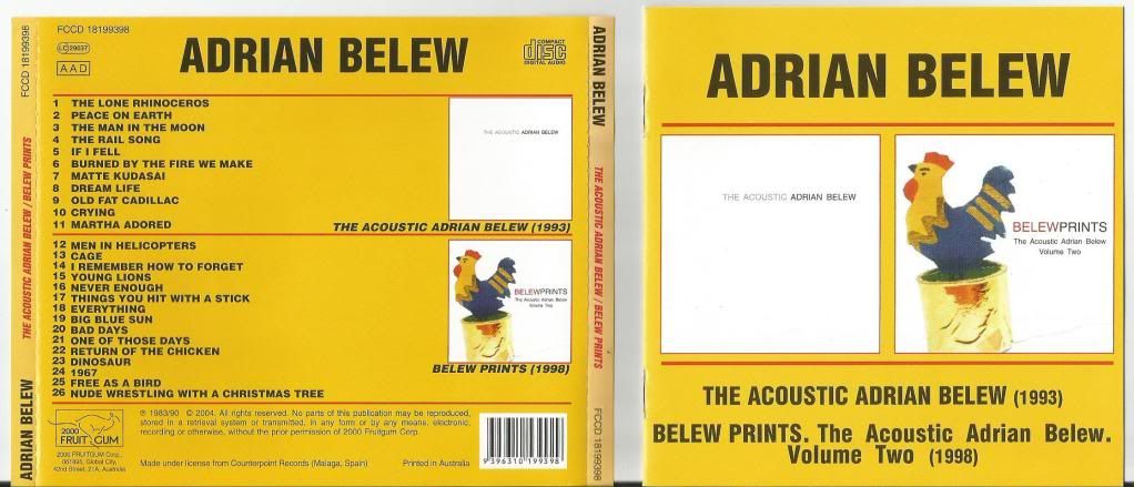 Adrian Belew Records, LPs, Vinyl and CDs MusicStack