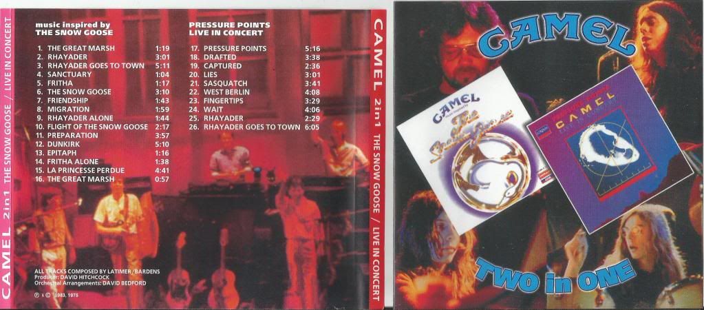 CAMEL - The Snow Goose/ Pressure Points (2lp's In 1cd(picture Disc))