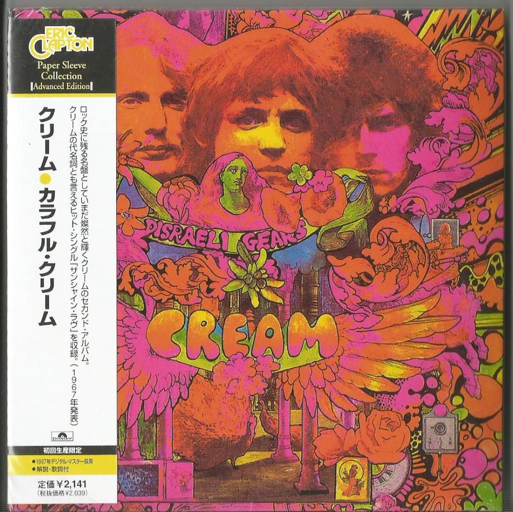 CREAM - Disraeli Gears (japan Mini Vinyl Replica Cardsleeve, 8page Booklet, Obi)