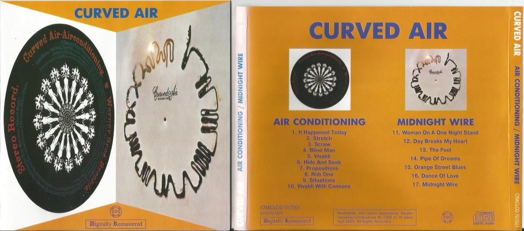 CURVED AIR - Air Conditioning/ Midnight Wire (2 In 1cd(remastered))