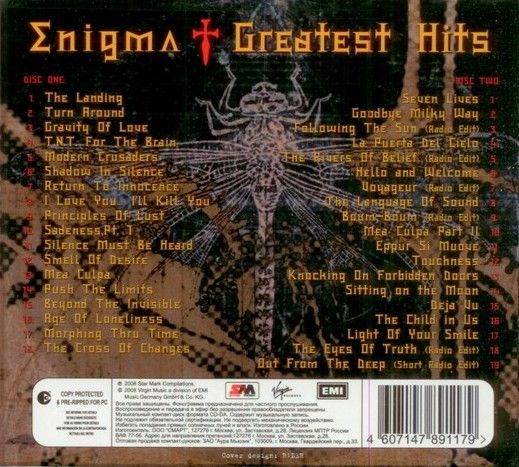 ENIGMA - Greatest Hits (37tracks Russia only compilation)(sealed) - CD ...