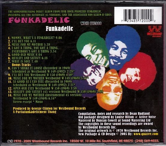 Funkadelic - Funkadelic + 7bonus Tracks (12page Booklet)