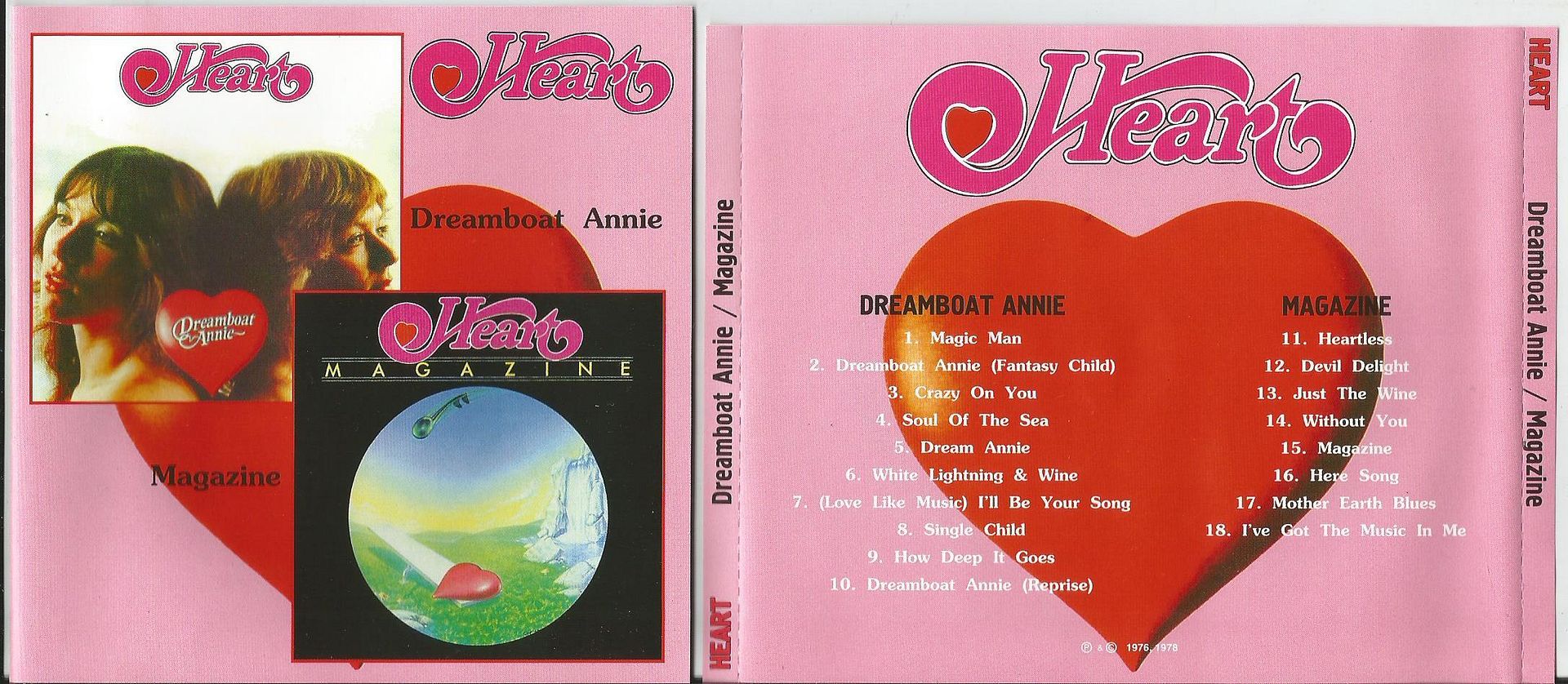 HEART - Dreamboat Annie/ Magazine (2 In 1cd(with Lyrics))