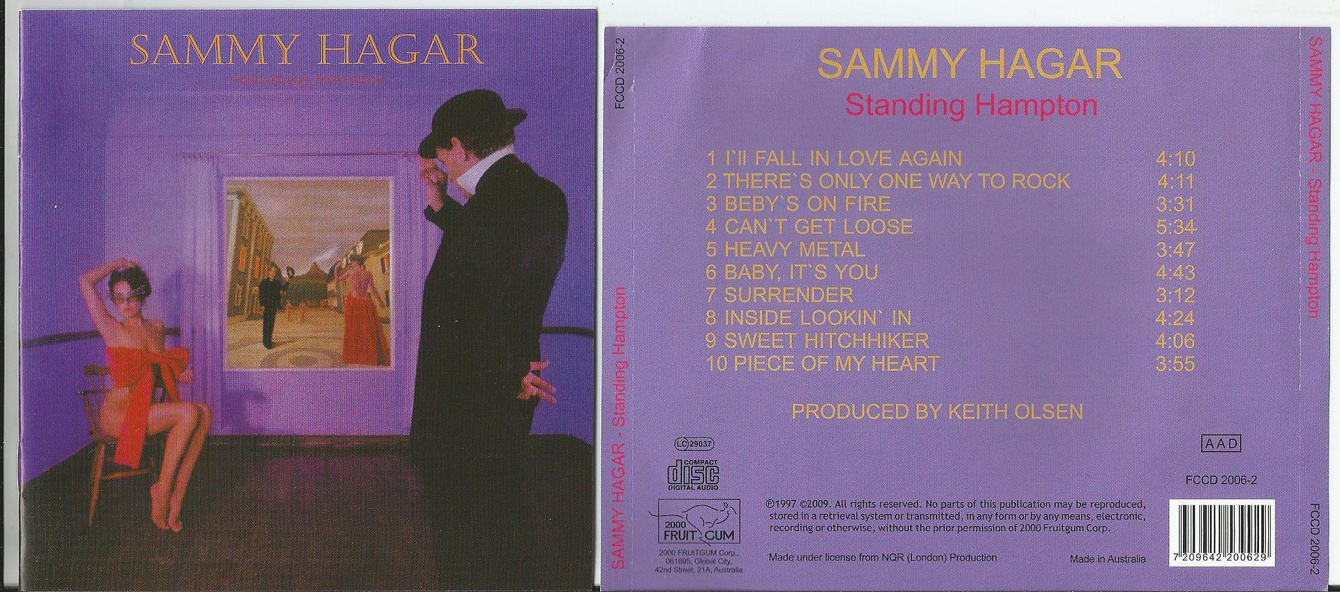HAGAR, SAMMY - Standing Hampton (16page Booklet With Lyrics)