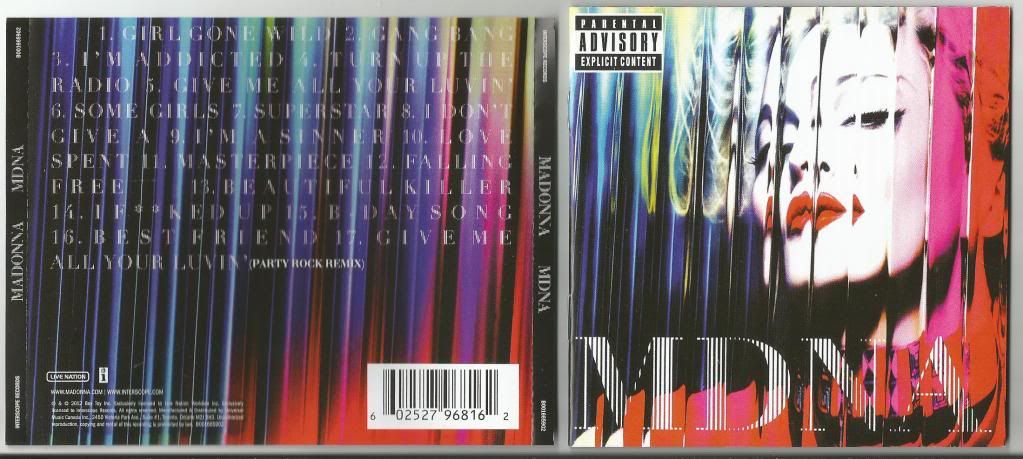 MADONNA - Mdna (17tracks In A Single Cd, 24page Booklet)