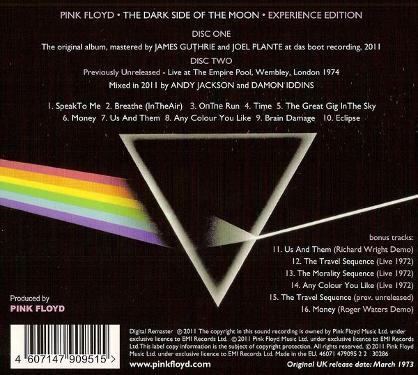 PINK FLOYD - The Dark Side Of The Moon (japanese Vinyl Replica Strong Gatefold Cardsleeve, Inner Sleeve, Japanese