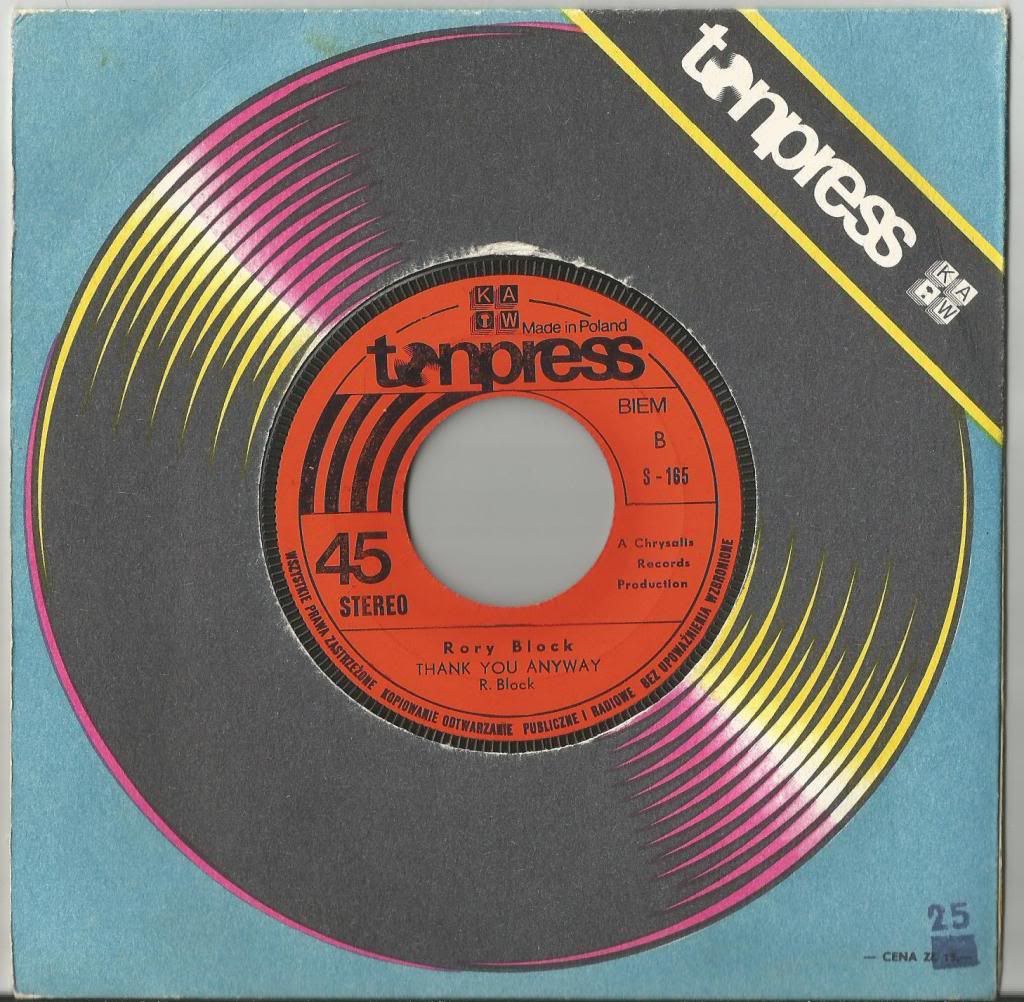 BLOCK, RORY - Hard Workin Woman/ Thank You Anyway (company Sleeve)