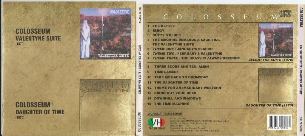 COLOSSEUM - Valentyne Suite/ Daughter Of Time (2 In 1cd(russian Copyright Notes On Back Cover))