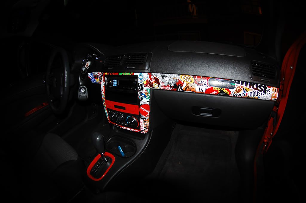 Sticker Bombed Interior Pics