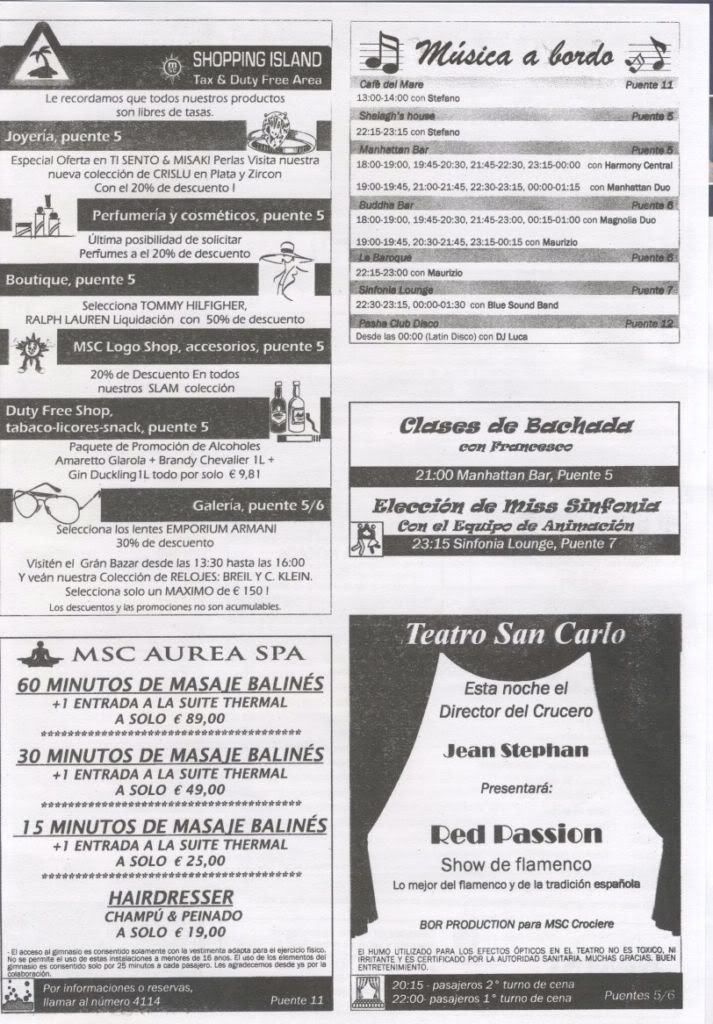 MSC SINFONIA (HISTORICO) - Foro Cruceros por el Mediterráneo