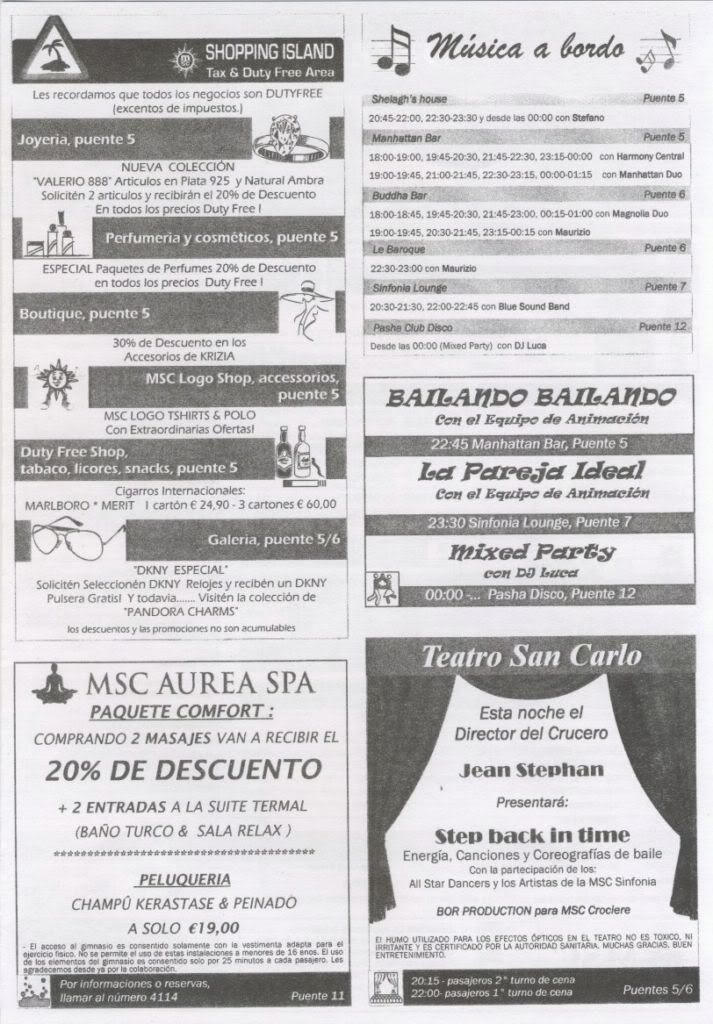 MSC SINFONIA (HISTORICO) - Foro Cruceros por el Mediterráneo