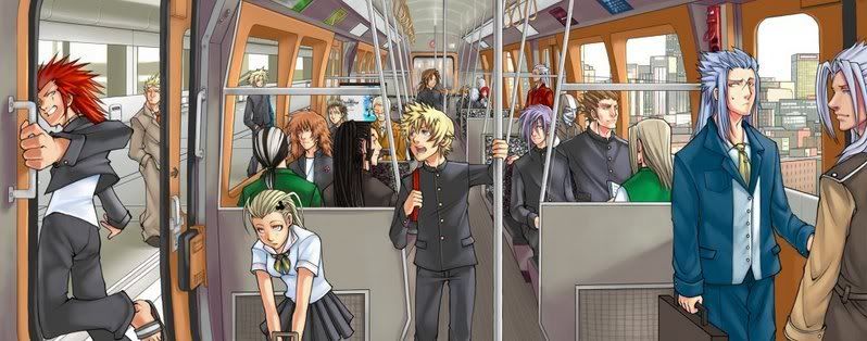 13onthebus.jpg Kingdom Hearts group image by Hikari_Yukishiro
