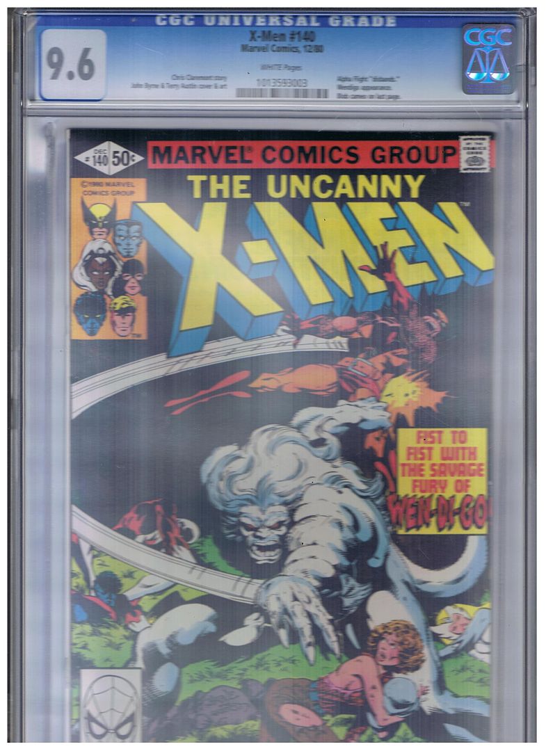 Marvel Comics Uncanny XMen 140 1980 CGC 9.6 NM+ 2nd Highest Graded