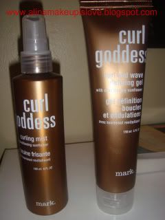 Product Review- Curly Hair Love: mark. Curl Goddess gel and curling mist review