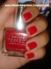 Nail Of The Day: Sally Hansen Beyond Perfect Protein Nail Color "Red Awakening"