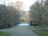 Bridge over Bond's Creek minus the sports bottles