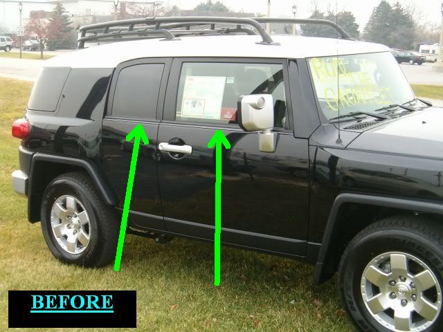 FOR TOYOTA FJ CRUISER 2007-2012 CHROME WINDOW TRIM MOLDINGS 2008 2009 ...