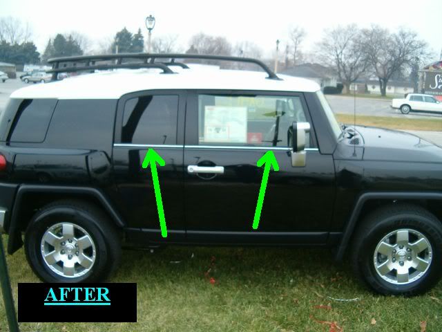 FOR TOYOTA FJ CRUISER 2007-2012 CHROME WINDOW TRIM MOLDINGS 2008 2009 ...