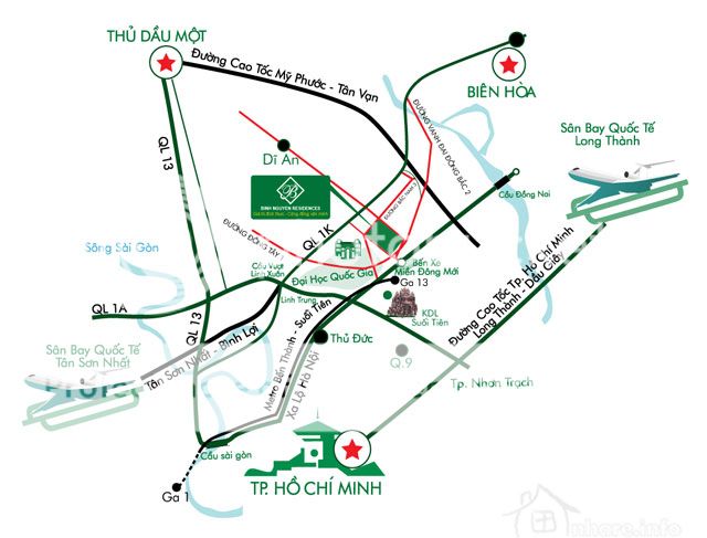 Khu đô thị mới Bình Nguyên tọa lạc ngay trong làng Đại học Quốc gia Tp. HCM, được bao bọc bởi các cụm khu dân cư hiện hữu và hệ thống cơ sở hạ tầng hiện đại đã hoàn thiện, kết nối giao thông thuận lợi giữa TP.HCM với tỉnh Bình Dương, Đồng Nai…
