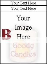 Personalized Memorial Candle   Photo, Name & Dates  