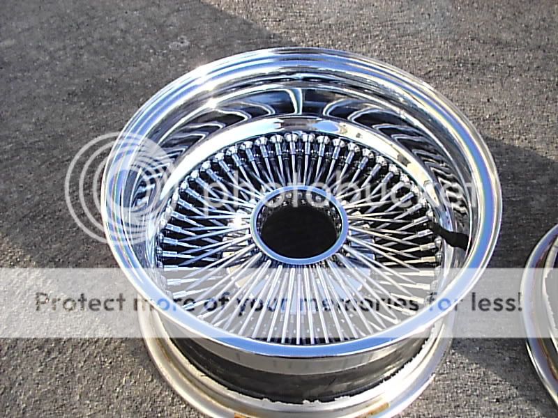 Chrome 100-spoke 14x7 Rev Rims For sale