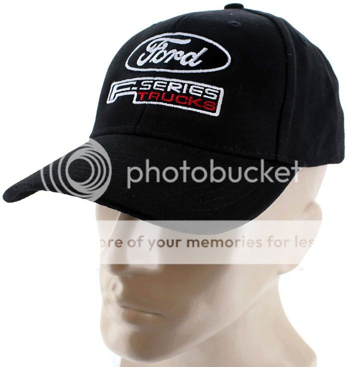 Ford F Series Black Baseball Cap Trucker Hat Snapback F150