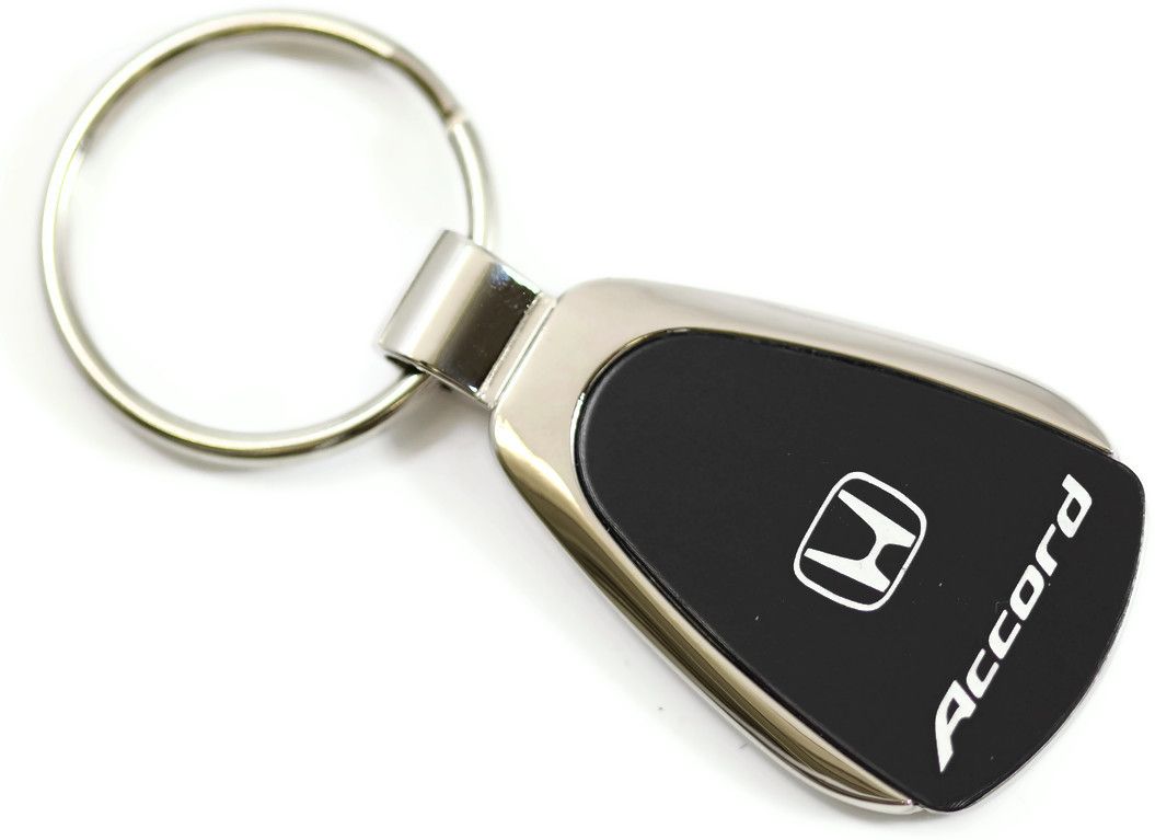 Honda Ridgeline Satin-Chrome Valet Key Fob Authentic Logo Key Chain Key Ring Keychain Lanyard