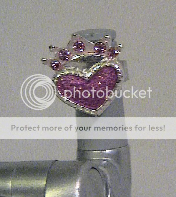 Cell Phone & PDA Charm Pink Princess Crown Heart  