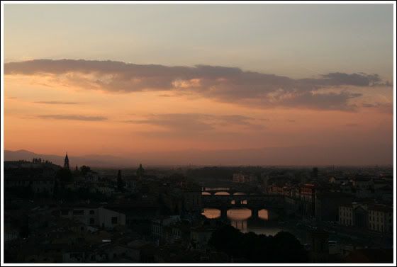 Otro atardecer fiorentino