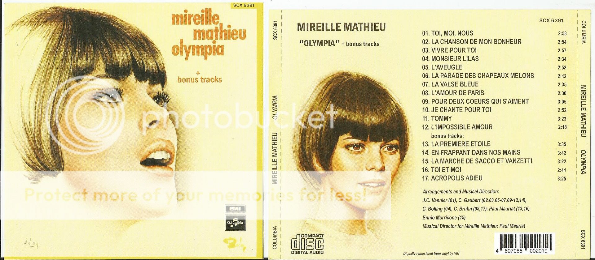 Mireille Mathieu Olympia (Vinyl Records, LP, CD) on CDandLP