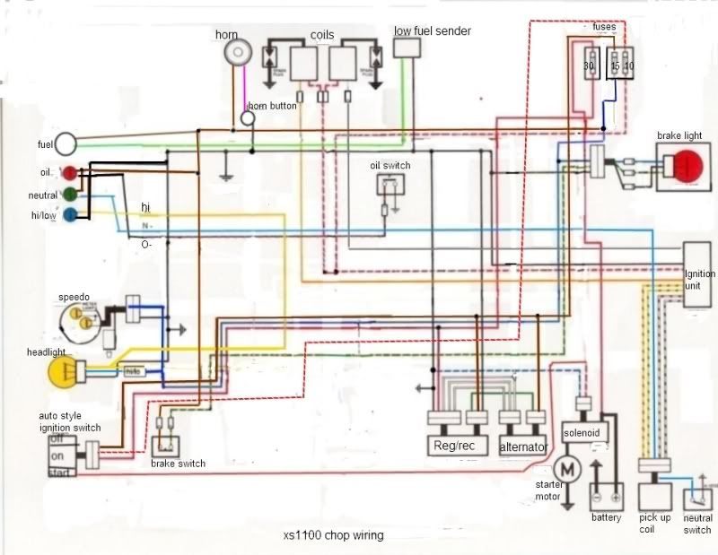 Xs750 Wiring Diagram - Yamaha XS750-227501 1978 USA parts lists and schematics - I have a 1979